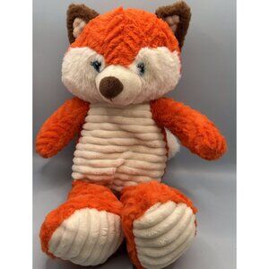Walmart Spark Create Imagine Ribbed Fox Orange Rattle Crinkle Ears 15" Plush